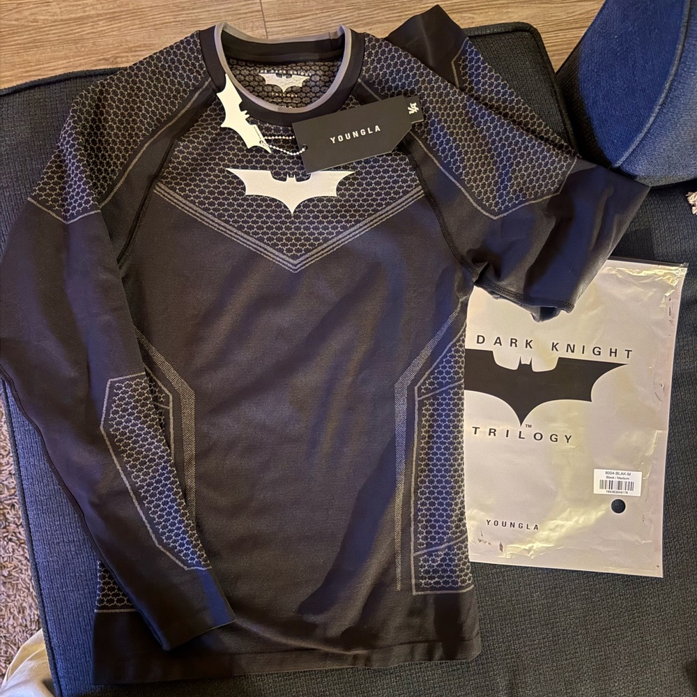 YoungLA Batman Longsleeve Compression Black